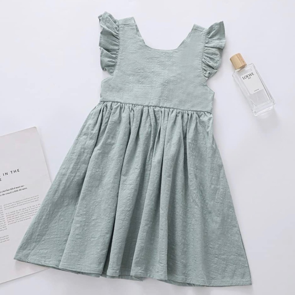 Summer cotton linen dress